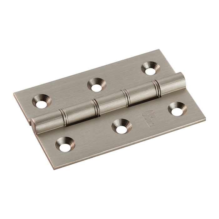 Double Phosphor Bronze Washered Butt Hinge 3 Inch (76mm x 50mm x 2.5mm) - Satin Nickel (Sold in Pairs)